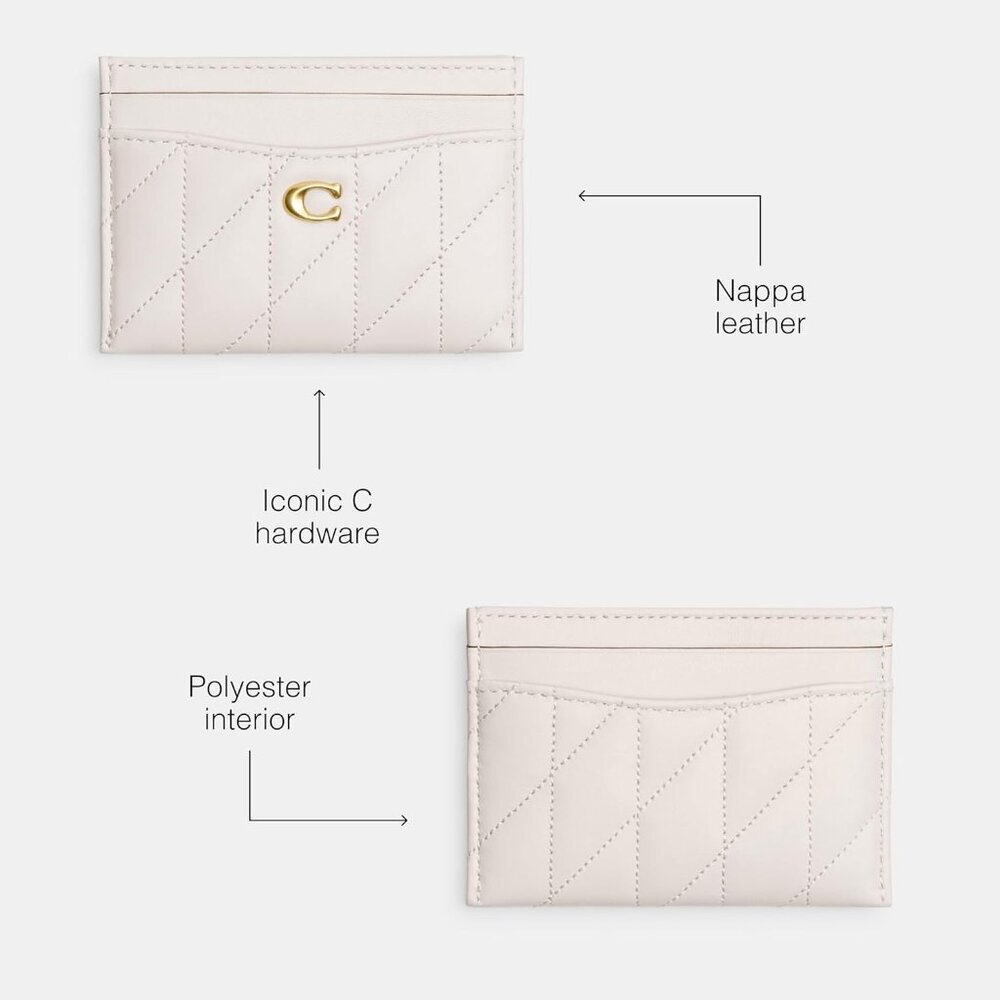 Quilted Pillow Leather Essential Card Case - Picture 3 of 5